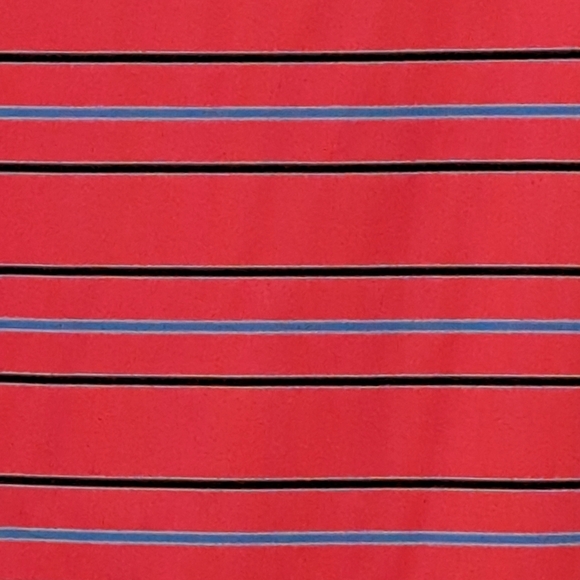 FootJoy Pink and Blue Striped Polo Shirt Size L #1 - Picture 2 of 7